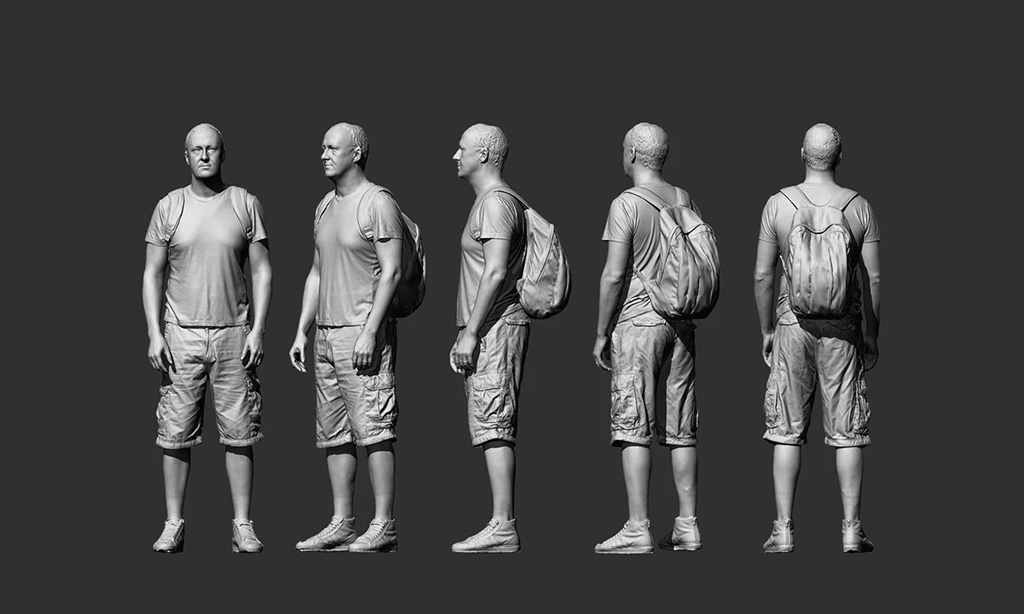 3D модель мужчины